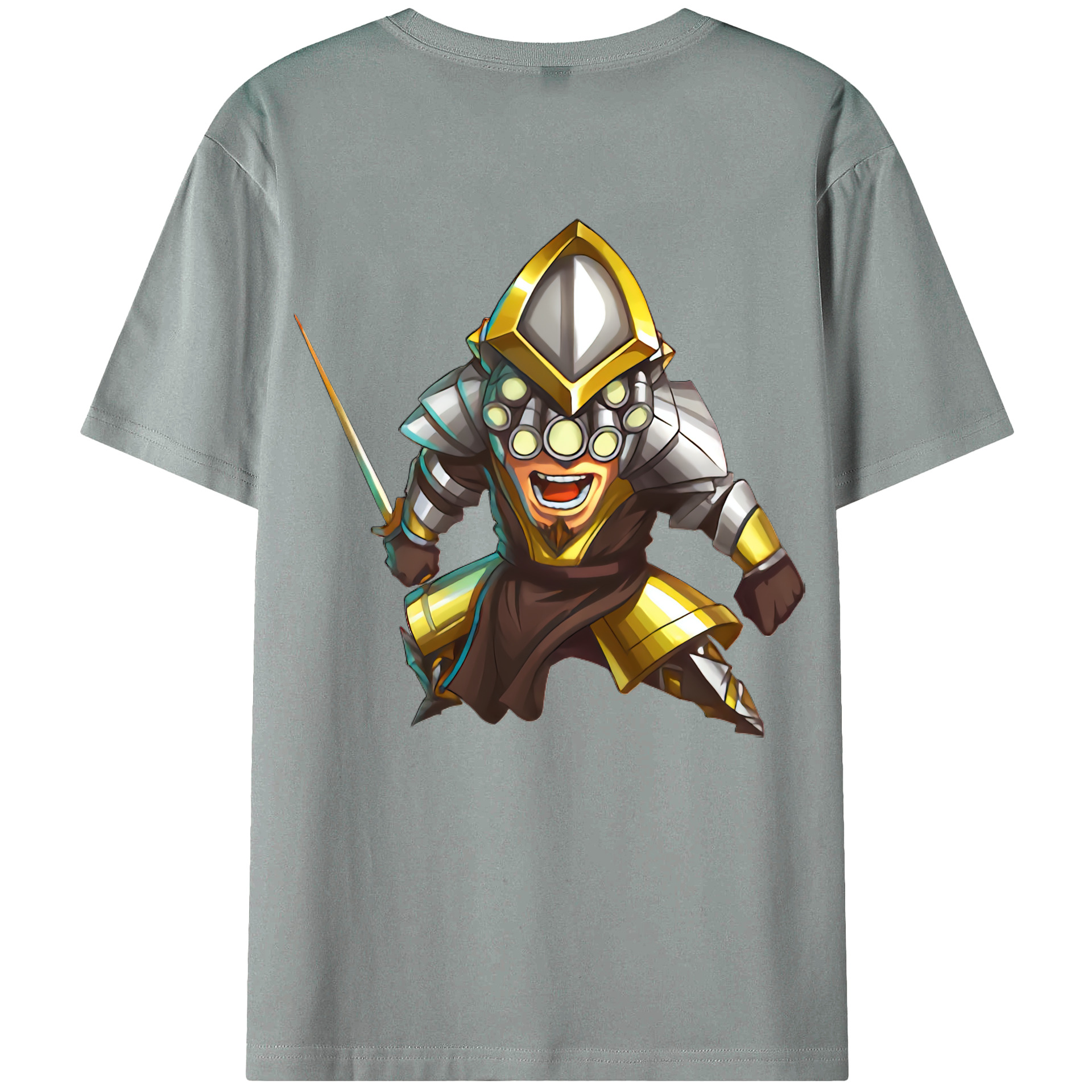 （画像用） リーグ・オブ・レジェンド League of Legends LOL 綿100％ メンズ半袖Tシャツ（バックプリント） 通気性